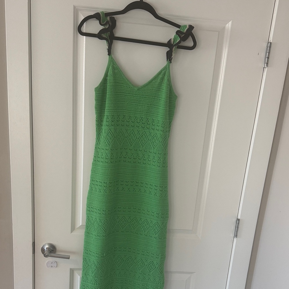 Scotch and soda Green Sleeveless Knit Dress size large